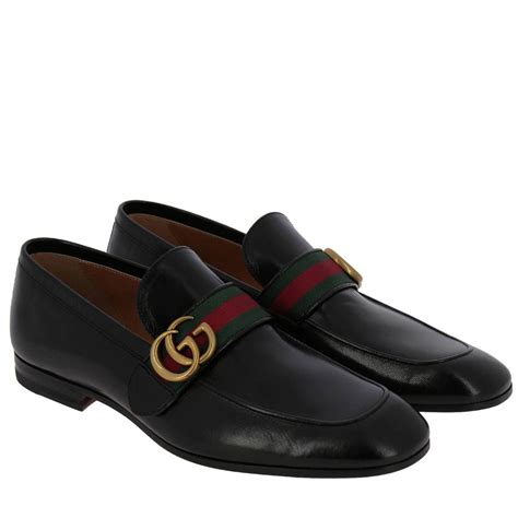 men's gucci black leather dual zip shoes|Gucci formal shoes men.